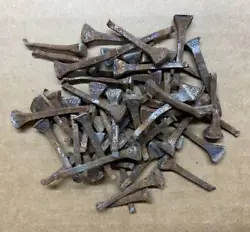 Lot of 50 Used Horseshoe Nails. The photo shows an example of what the nails look like. Nails may be slightly bend. The...