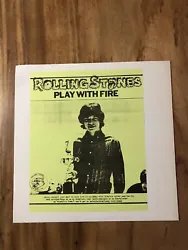 The Rolling Stones -TMOQ - LP - Rare - Play With Fire - Nm/NmPochette : Nm Disque : NmEnvoi soigné et bien protégé...