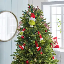 Simply place the head and arm decorations into your Christmas tree to make them look as if the elves are stuck,...