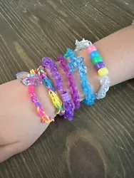 1 Rainbow loom bracelet. Mystery Color..