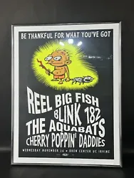BLINK 182 concert poster 1997 by TAZ. Mint. 22” x 17”. Will be shipped rolled without frame.SATISFACTION GUARANTEED