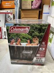 Coleman Saluspa 71 x 26 Bahamas Airjet Inflatable Hot Tub Spa 4-Person. Condition is New. Shipped with USPS Priority...
