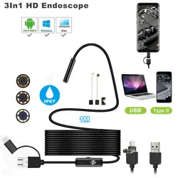 ✨ 1M 6LED 7MM Endoscope. ◎【Support System】 ①Support phone: Only Android. T YPE-C interface----For Android...