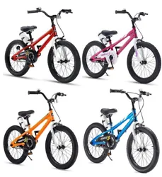 SPORTY DESIGN. RoyalBaby Freestyle kids bike was designed by inspiration from the BMX spirit, Its all about fun,...
