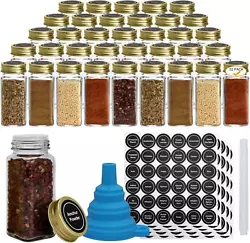 Premium quality: Our spice jars are made of lead-free thickened glass, strong and durable, with high transparency and...
