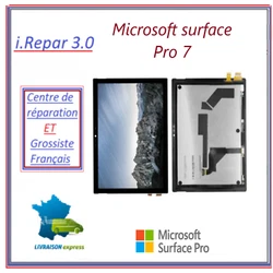 Ecran microsoft surface pro 7 M1866. VERSION 2: LP123WQ2 ( visible sur nappe lcd ). VERSION 1 : LP123WQ1 ( visible sur...