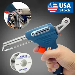 60W Auto Electric Soldering Iron Gun With FLUX 2% 1.0mm Solder Wire Tin wire Rework Station Tools Kit. When the...