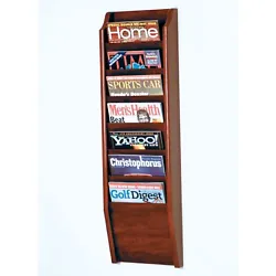 Our unique overlapping design neatly displays and organizes your literature keeping it tidy and visible in the least...