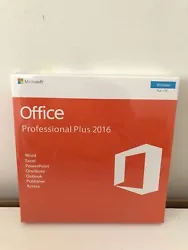 New/Sealed Microsoft Office 2016 Windows Professional Plus DVD + Key. · Microsoft Word. · Microsoft Excel. ·...