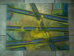 I BOUGHT A GROUP OF WONDERFUL ,COLORFUL ABSTRACTS OUT OF AN ESTATE.