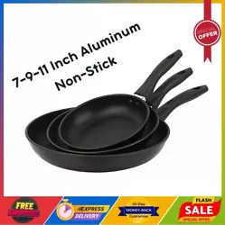 The interior is coated with 2 layers non-stick black coating, which makes it easy to cook with and easy to clean up....