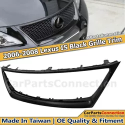 Features a stealth & stylish design. 1 x Front Bumper Grille Moulding. ABS Plastic - Front Bumper Grille Moulding....