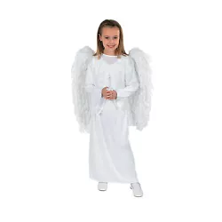 This angels gotten her wings and is ready to fly! Dress her in this pure white guardian angel costume for her school...