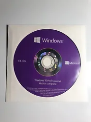 Microsoft® Windows 10 Pro 64 bit DVD DISC✅. La langue dinstallation du DVD est le français. Espace disque 20 Go...
