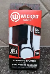Up for sale is a New Wicked Audio The Divvy Headphone Splitter (see pics).