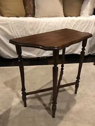Vintage Solid Wood Half Moon Side Accent Entry Table. Beautiful condition only noticed flaws are the markings on the...