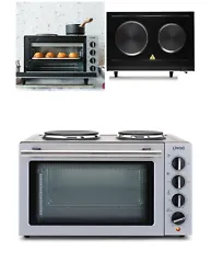 5 Modes de cuisson. 2 plaques de cuisson indépendantes de diam. 18,5 cm et 15,5 cm, puissance 1200 watts et 700 watts....