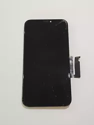 Ecran LCD iPhone XR avec vitre et LCD cassée.