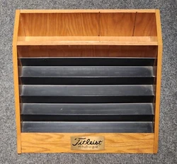 Vintage Titleist Golf Pro Shop Advertising Display Shelf.  Overall nice shape. Dont see these become available often.  ...