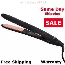 The sleek and modern Flat Iron from n:p beautiful is more than your typical hair straightener. Curved edge plates help...