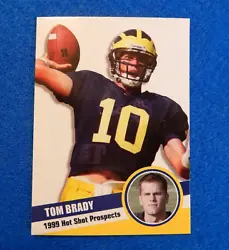TOM BRADY 1999 Hot Shot Prospects Rookie Card by Hot Shot Prospects. Near Mint. A great looking and affordable Brady...