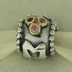 AUTHENTIC PANDORA. Made of. 925 Sterling Silver & 14K Gold.