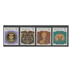 Suisse - 1992 - No 1399/1402 - Art. For those which are not (new with hinge or canceled), the condition is indicated in...