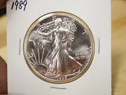 1989 American Silver Eagle, Uncirculated Free Shipping