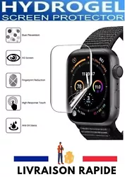 Film de protection Hydrogel Apple Watch Series. avec Lingettes ainsi que les accessoires pour la mise en place du film...