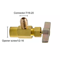 Description:   Material:Brass Quantity:1pc Length: 6cmx3.5cm Color: Gold Connector:7/16-20 Opener...
