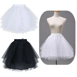 Kids Girls Crinoline Petticoat Flower Wedding Underskirt Slip. Set Include : 1Pc Petticoat. A-line petticoat with 3...