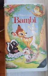 Bambi VHS RARE Disney Classic BLACK DIAMOND #942.