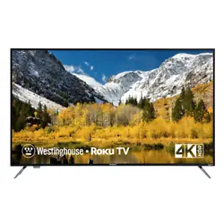 Model: WR50UT4009. Westinghouse 50″ 4K Ultra HD Smart Roku TV with HDR WR50UT4009 Specifications WESTINGHOUSE 50