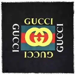 This beautiful black shawl from Gucci is woven with a soft silk blend. This versatile piece that can be worn multiple...