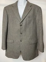 Burberry London Mens 44L 100% Wool Blazer Sport Coat 3 Button Jacket.