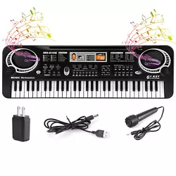 61 Key Music Electronic Keyboard Learning Electric Digital Piano Organ w/ Stand. 61 Key Electric Piano w/Mic Digital...