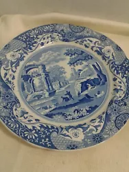 vintage Copeland Spodes Italian ENGLAND Plate Blue & White Beautiful 10.5