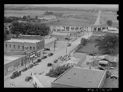 Title: View of Childersburg, Alabama, showing construction of new buildings. United States--Alabama--Talladega...
