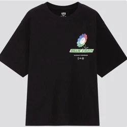 Billie Eilish x Takashi Murakami x Uniqlo Graphic T-Shirt Tee - Black - XXS.