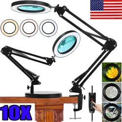Desktop LED Light and Magnifier 2-in-1: magnifying with LED light designed,magnification up to 5X,perfect for...