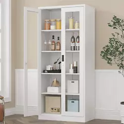 This bookcase with glass doors is an attractive piece of industrial furniture, able to coordinate with the rest of the...