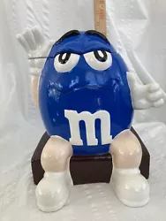 Collectible M&Ms Candy Cool Blue Cookie Jar.