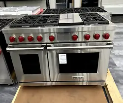 Open Box, Wolf’s newest 48” dual fuel range model! Manufactured in 2022. Factory warranty included. -Rely on a...