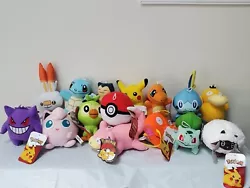 OFFICIAL POKEMON CHARACTER PLUSH. Your choice of Pokemon Characters!