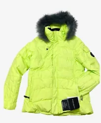 Teens Jacket. Fuzzy fleece-lined collar and fleece. Fleece inner cuffs. Size XL (18). Removable fur on the hood. wind...