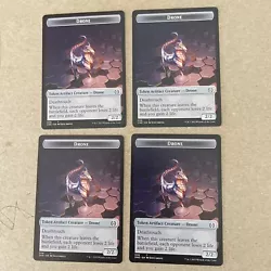 MTG Phyrexia All Will Be One TOKEN Drone #008 PLAYSET 4x x4.
