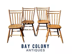 The chairs have nice comfortable saddle seats with a cabinet makers signature underneath. 19TH CENTURY ANTIQUE SET OF 4...