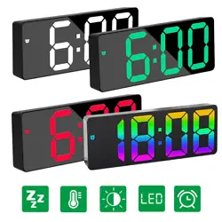 3 Levels of Brightness: Digital alarm clock provides 3 different levels of brightness, which can be adjusted to a...