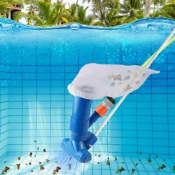 Air Purification. The pool jet vacuum cleaner is suitable for cleaning swimming pool, spa, pond and fountain, etc. The...