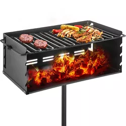 Get ready for a delicious barbecue with this outdoor park style grill! It adopts sturdy carbon steel for greater...